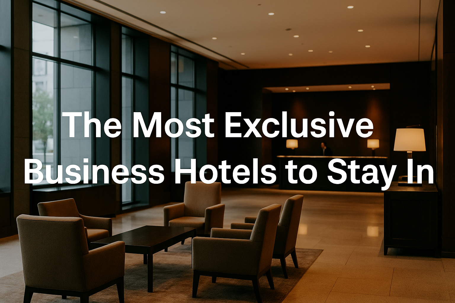 The Most Exclusive Business Hotels to Stay In