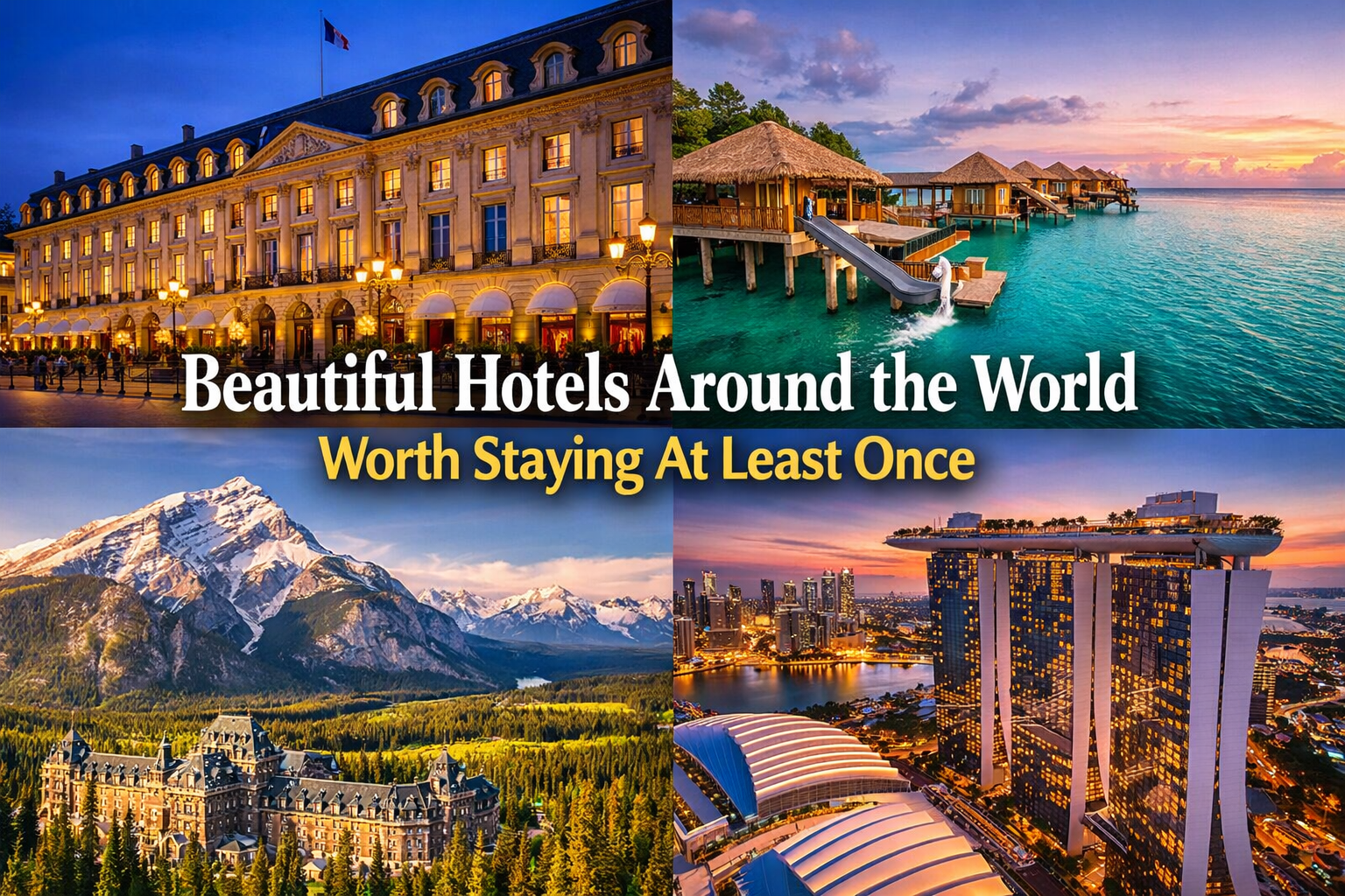 Beautiful Hotels Around the World Worth Staying At Least Once